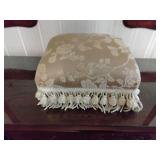 Upholstered footstool (homemade)