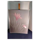 Framed floral wall art