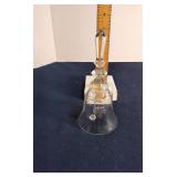 Clear etched glass bell