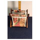 Folding small sewing basket