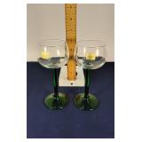 Luminarc emerald rhine wine glasses