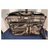 US Luggage New York leather laptop brief case