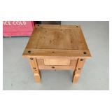 Wood side table
