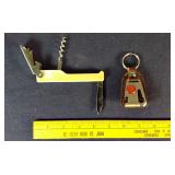 Corkscrew utility knife & Marlboro keychain knife