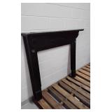 Antique wood mantle