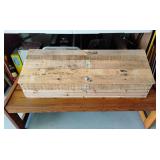 Homemade wooden toolbox