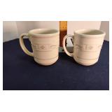 Longaberger coffee mugs (2)