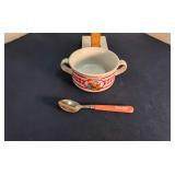 Campbells soup bowl & spoon