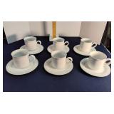 Crown Nouveau teacups & saucers