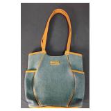 Longaberger denim tote purse