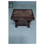 Rolling wooden side table