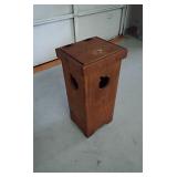 Farmhouse wood trash can
