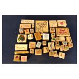 Assorted rubber stamp lot