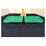 Pyrex glass storage containers