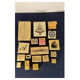 Assorted rubber stamp lot