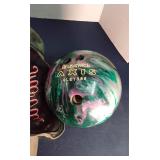 Brunswick Axis bowling ball w/ bag and shoes