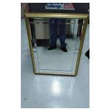 Gold frame decorative mirror