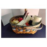 Holiday basket w/ candles