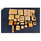 Assorted rubber stamp lot