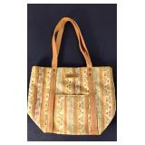 Longaberger floral mini tote bag