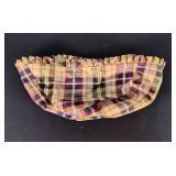 Longaberger vegetable basket liner, plaid