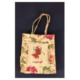 Longaberger floral print tote