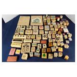 Assorted rubber stamp lot