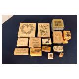 Assorted rubber stamp lot