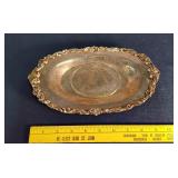 Silverplated serving dish