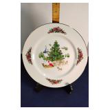 Country Christmas decorative plate