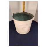 Painted galvanized bucket
