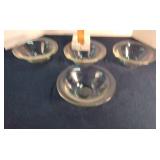 Clear glass bowls/ votive holders