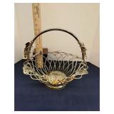 Godinger silverplated grape vine basket