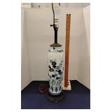 Japanese porcelain vase lamp