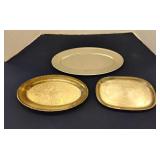 Silverplated trays (3)
