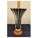 Silverplated art deco tulip vase