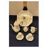 Beatrix Potter Peter Rabbit Jemima Puddle tea set