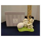 Dpt 56 Snowbunnies Easter figurine