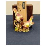 1950s pottery ceramic birds figurine