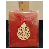 Lenox Pierced snowman charm ornament