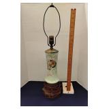 Vintage porcelain & brass table lamp