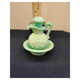 Avon Jadeite mini bowl & pitcher
