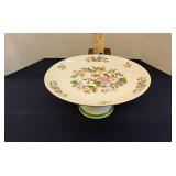 Floral pattern pedestal cake stand Japan