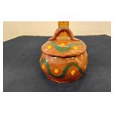 Hand made pottery jar