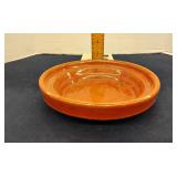 Redware pottery shallow bowl