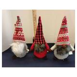 Christmas plush gnome lot (3)