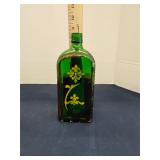German Decorated glass bottle