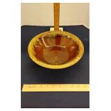Brown drip hull bowl