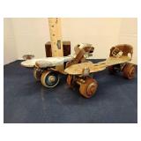 Vintage metal roller skates