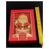 Lenox Santa cookie mold ornament